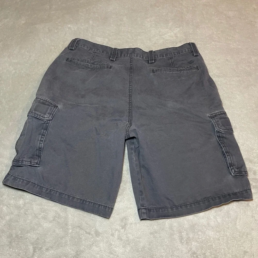 Dockers Shorts Mens 34 Gray Cotton Cargo Casual Outdoor Utility Hiking Work Y2K